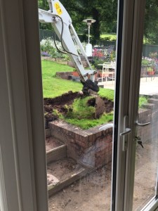 Digger Commencing Work