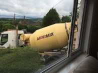 concrete mixer arriving 4