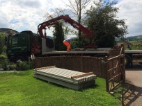 craning over block and beams 9