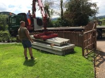 craning over block and beams 9b
