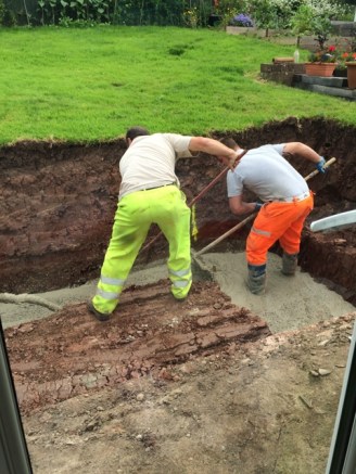 levelling to height of pegs 2