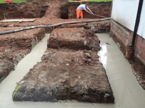 levelling to height of pegs 3