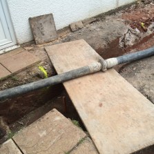 Pipes laid to pump concrete 2
