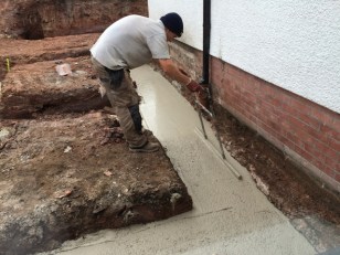 smoothing and tapping out air bubbles 2