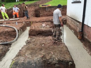 smoothing and tapping out air bubbles