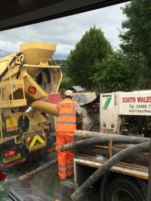 Starting up pump for concrete 2