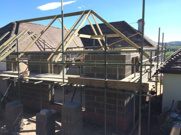 Beginning of new kitchen roof picture 3