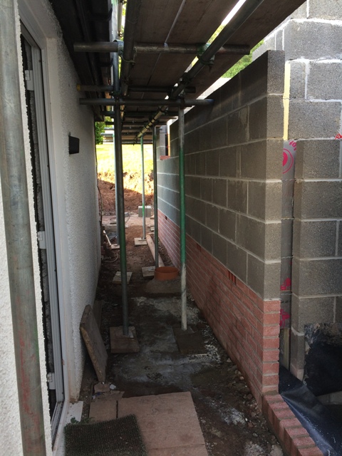 Between New Kitchen and Garage