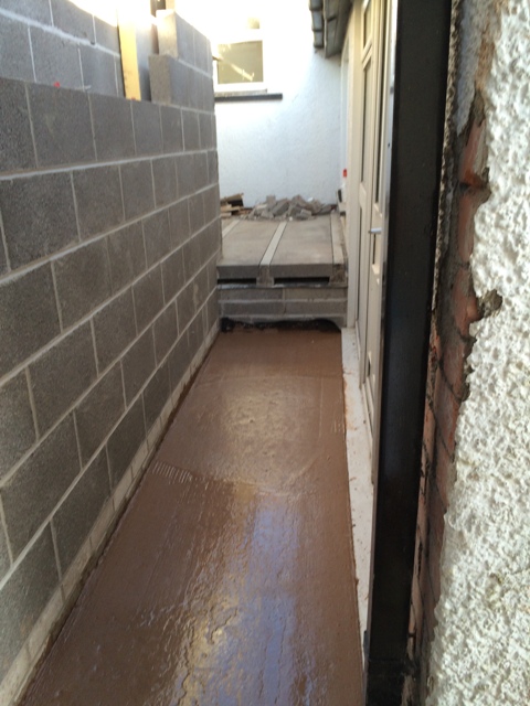 Concrete slab for utility