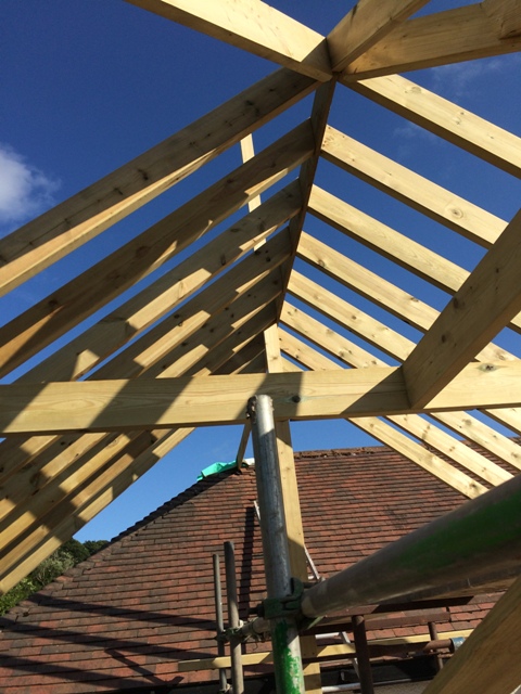 Kitchen roof so far picture 3