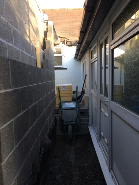 New entrance to kitchen from utility room
