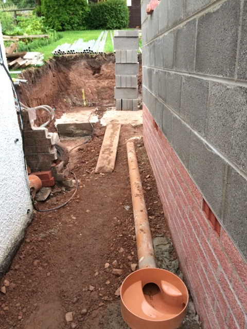 Scaffolding in background