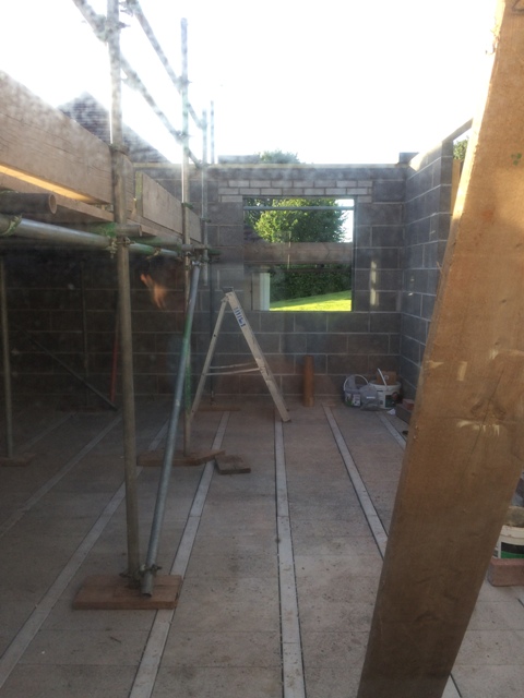 View to new kitchen window position