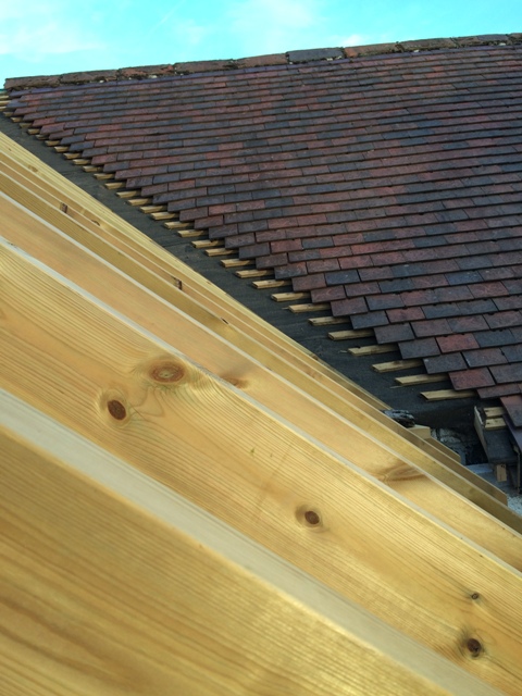 View to main roof over existing master bedroom, this will be the new lounge