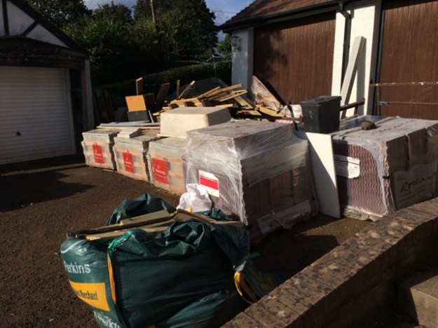 top-of-drive-in-front-of-double-garage-with-materials