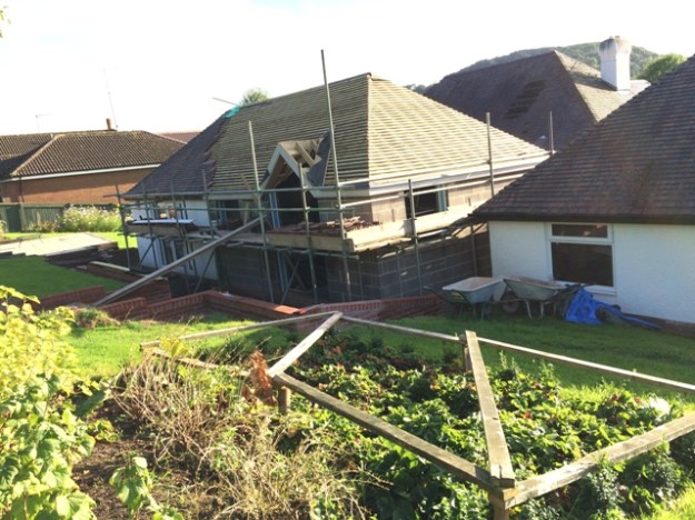 view-of-back-of-house-showing-completed-felt-and-battening