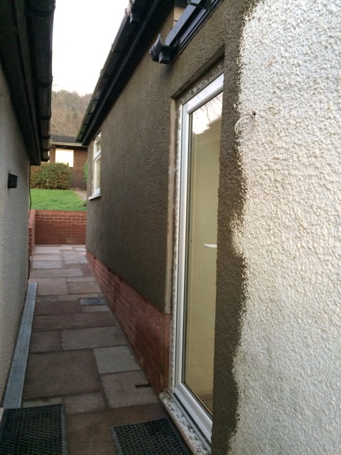 new-tyrolean-render-applied-side-of-new-kitchen