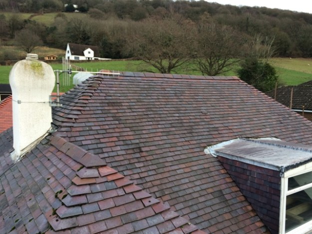 top-scaffolding-view-towards-fields-over-the-top-of-the-house