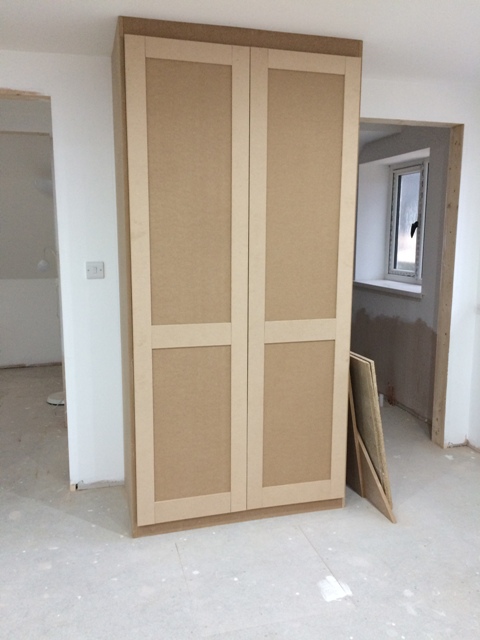Double wardrobe under construction