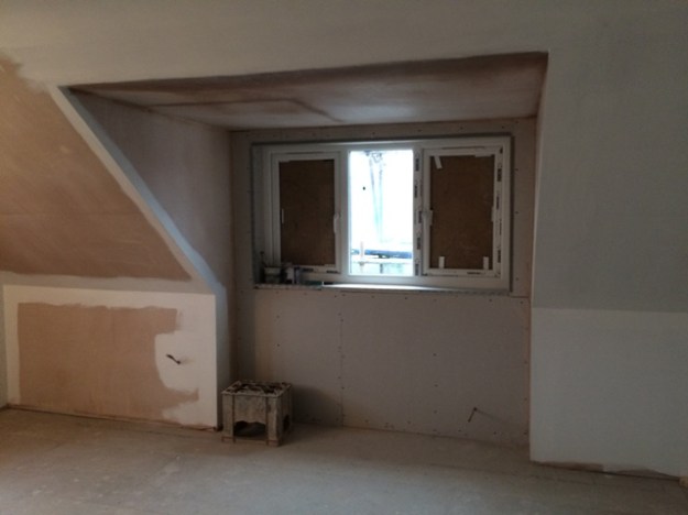 new dormer window from inside