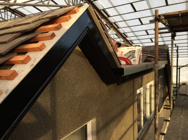 Painted soffet boards