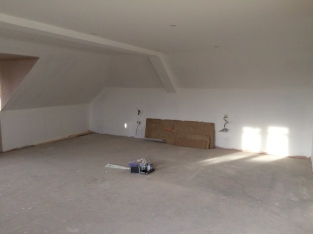 painting of upstairs bedroom continuing